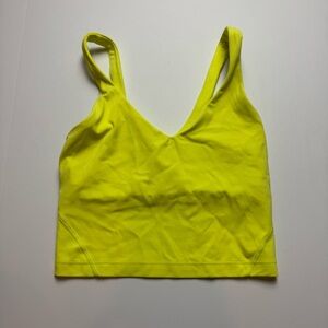 lululemon Electric Yellow Align Crop Top
